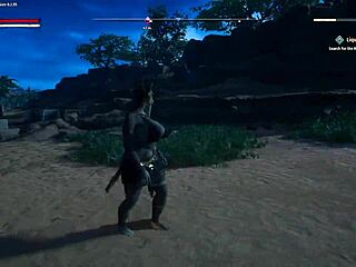 Furry futanari awakens carnal instincts in casual pc game play