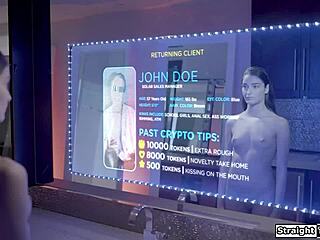 horny client rams petite teen robot anal deep