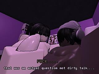 Black Dude Overpowered by Dominant Asian Chick in Hilarious Roblox Rule34 Domination