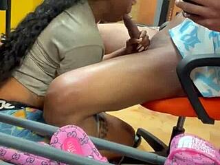 i'm slurping this big black cock sloppy at the flea market pov