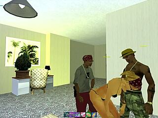 tainara's back for wild group sex with king bgo joining the surubao fun