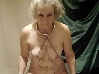 french maid housewife bound chained outdoor piss slave training?