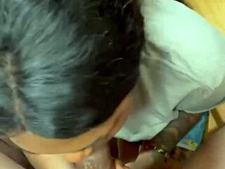 i'm slurping this big black cock sloppy at the flea market pov