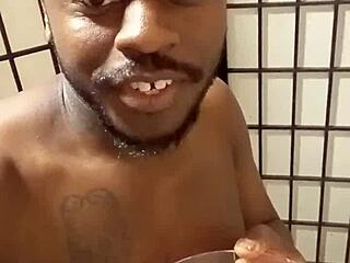 in the kitchen after dark llamasr cooks with big black cock bananas smashing her huge tits everywhere