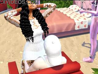 Summer Walker Bounces BIG BLACK ASS Outdoor Interracial!