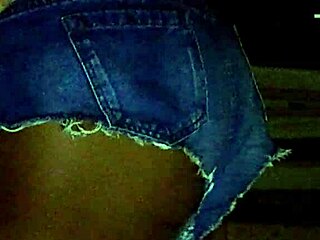 hotpants tease over shiny pantyhose legs