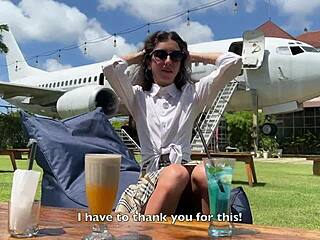 Stranger Beach Photo Turns Into Hotel Fuck Facial Cumwalk Adventure