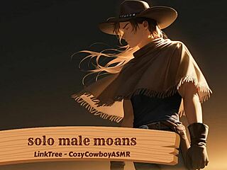 solo guy moans through his erotic session