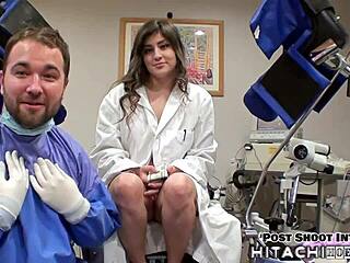 doctor tampa forces sophia valentina's hitachi orgasms in hospital backstage