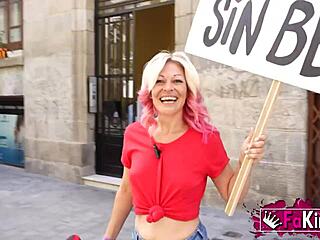 hey sandra v street kissing hunt for rough doggystyle stud?