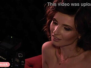 jeny smith's red corset stockings tease your feet fetish?