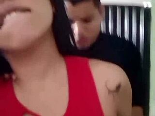 husband's away, so his best friend bends me over and pounds!