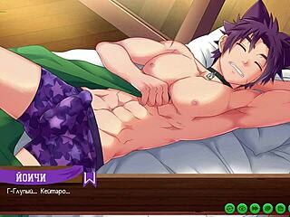 Keitaro Jerks Off Yoichi's Big Cock Russian Hentai Scene