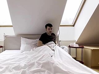 kira queen's ass licked fucked deep by stepson in lingerie