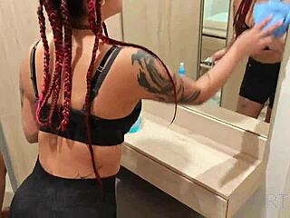 so i paid my big ass latina maid extra to clean naked then fuck her