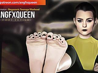 negasonic's wrinkled teen soles beg footjob