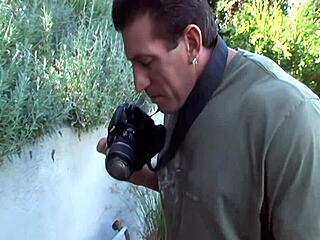 Sun-Kissed Garden Tempts Big-Tits Blonde Milf into Bent-Over Assfucking