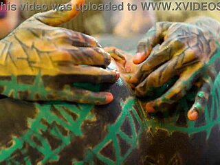 tattoo slut gaps asshole wide with huge dildo in fishnets heels stockings