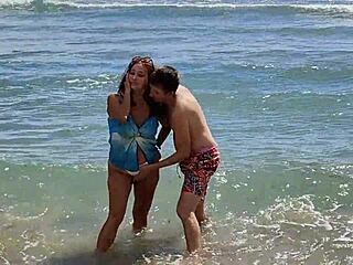 stepmom gets super rough fucked after swim she's so excited from the sea