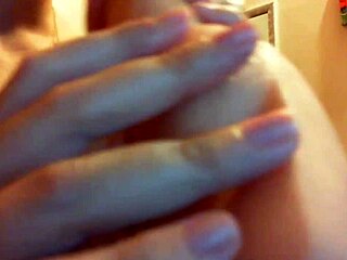 Gorgeous Italian slut fingers her big clit and fucks adult doll with dildo dirty talk