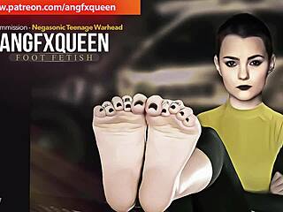 negasonic's wrinkled teen soles beg footjob
