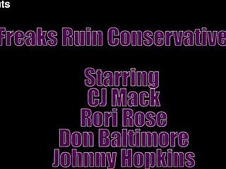 fuck freaks corrupt conservative couple into wild wife swap orgy