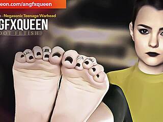 negasonic's wrinkled teen soles beg footjob