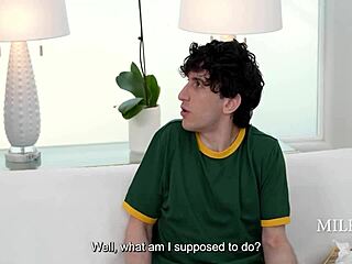 Step Mom Catches Teen Jerking and Offers Curvy Milf Tits Solution