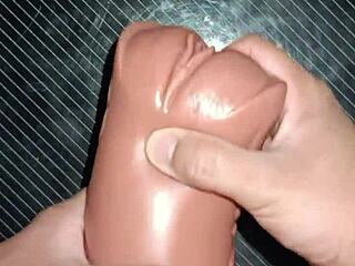 lipsy gapes ass then sucks toy from hole to mouth