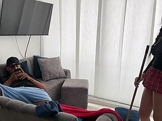 little best friend pretends gay to fuck my busty fiance real homemade sex