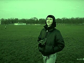 Hardwerk Pounds Bound Petite Brunette Delfine in Cage Orgy with Monster Cocks.