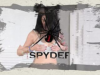 jazmin shakes that curvy latina ass in two-tone bikini for me