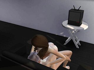 Step Siblings' Virgin Blowjob and Ride Loss in Sims 4 Part 2