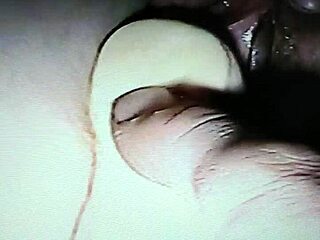 dildo fucked wife leaks cum from her sloppy wet pussy
