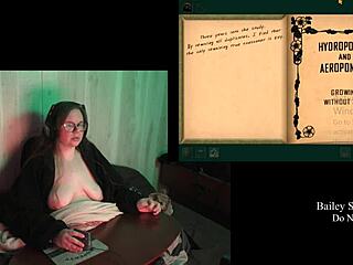 naked bbw brunette haunts castle malloy big tits tattoo game playthrough