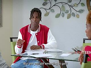 tutor turns black teen stepsibs into science fucktoys - lacey london
