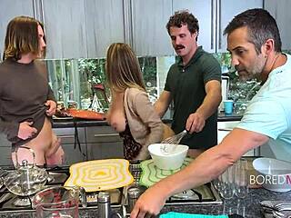 free-use wanksgiving with mommy-in-law 😜 aderes quin gets bored and lets you pump her pussy thanksgiving style 🍆💦