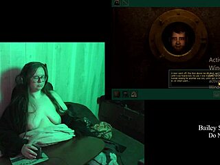 naked bbw brunette haunts castle malloy big tits tattoo game playthrough