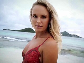 contemplating caroline wozniacki's stunning model beauty up close