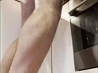 Spy Cam Catches Mommy Milf Fingering Tight Pussy in Kitchen Update