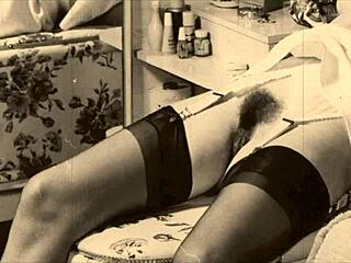 Vintage granny reveals her secret hairy fanny life