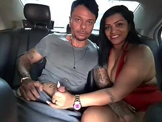 lucky guy scores nicoly mattos blowjob in car then raw pussy fuck in her room