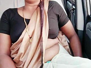 साड़ी वाली लड़की कार में गंदी बातें