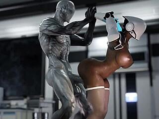 Huge Ass Female Robot Plowed Deep By Hung Alien's Monster Cock Part 3