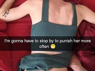 Cheating milf wife gets bred creampied doggystyle rough on snapchat as cuckold husband watches humiliated