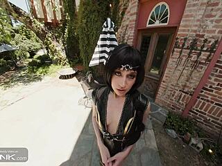 shadowheart brunette vr conk cosplay moans fucking cums hard pov parody!