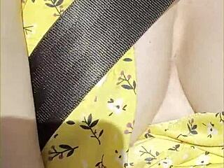 Wifey Flashes Perfect Tits Driving Car Part 2