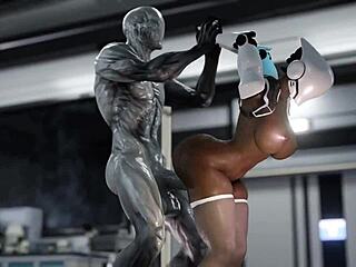 Huge Ass Female Robot Plowed Deep By Hung Alien's Monster Cock Part 3