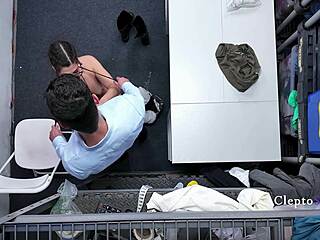 curvy latina thief punished with cock shots from burglar