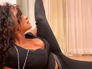 hot busty brazilian milf squirts huge from bbc rough pounding